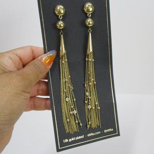 Ettika Drop Fringe Earrings Box of Style by Rachel Zoe